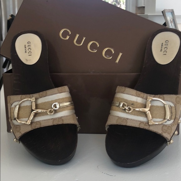 COPY - Authentic gucci gold clogs - Picture 1 of 5